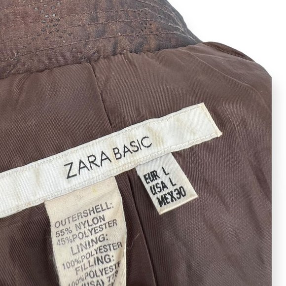 Zara Quilted Collar Jacket | Large - Picture 5 of 5